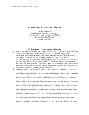 5-3 Short Paper American Justice - Meghan Gerbert Professor Thomas ...