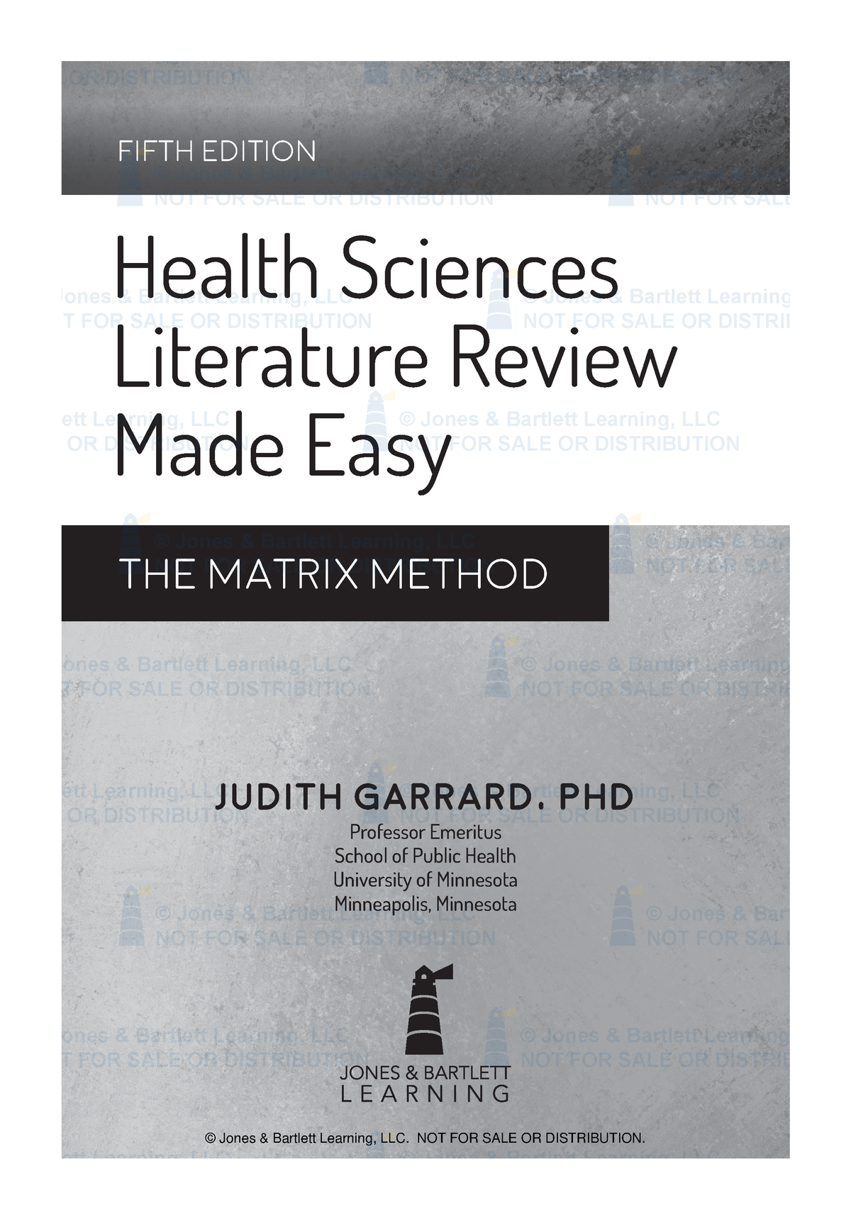 health sciences literature review made easy the matrix method