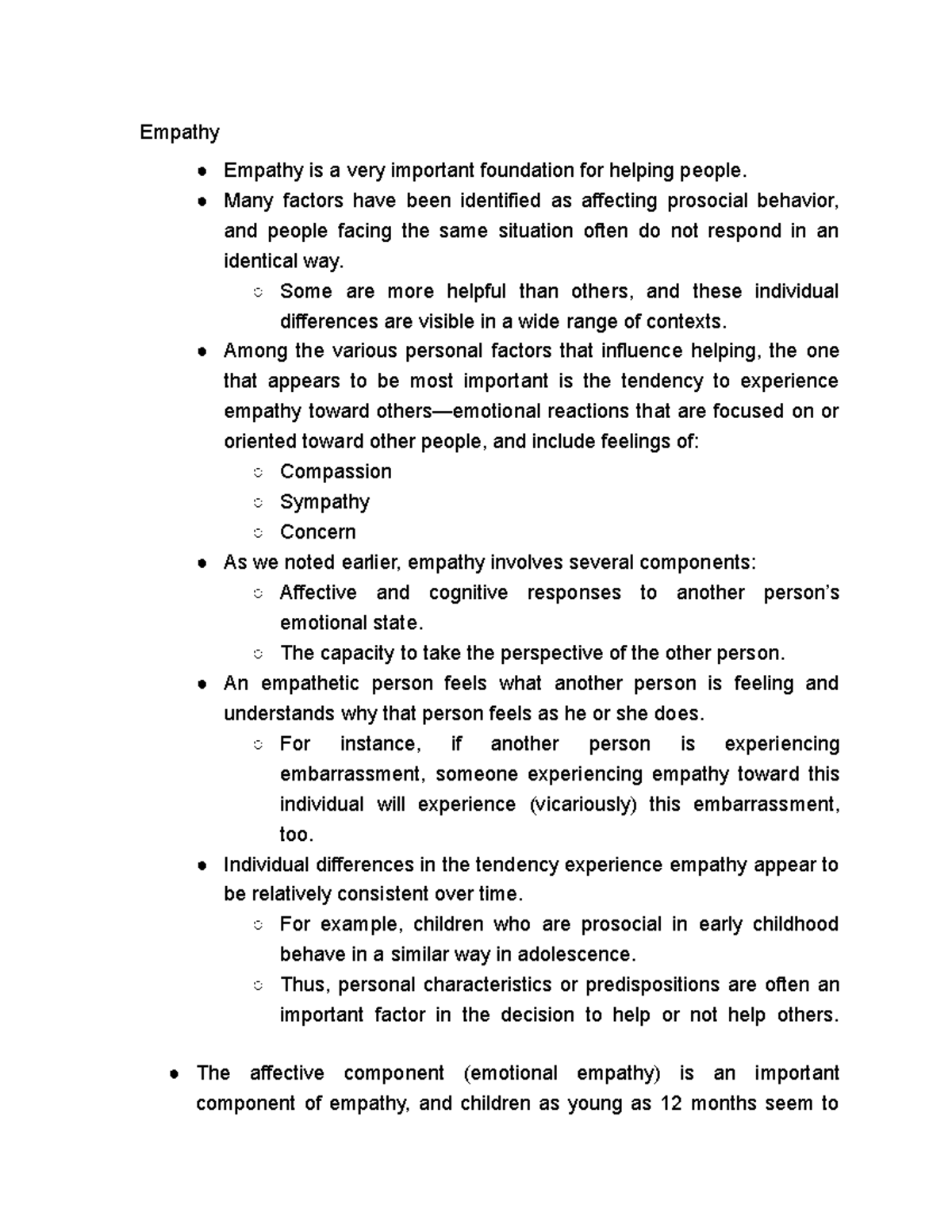 Emotions And Prosocial Behaviour P2 Empathy - Empathy Empathy Is A Very ...