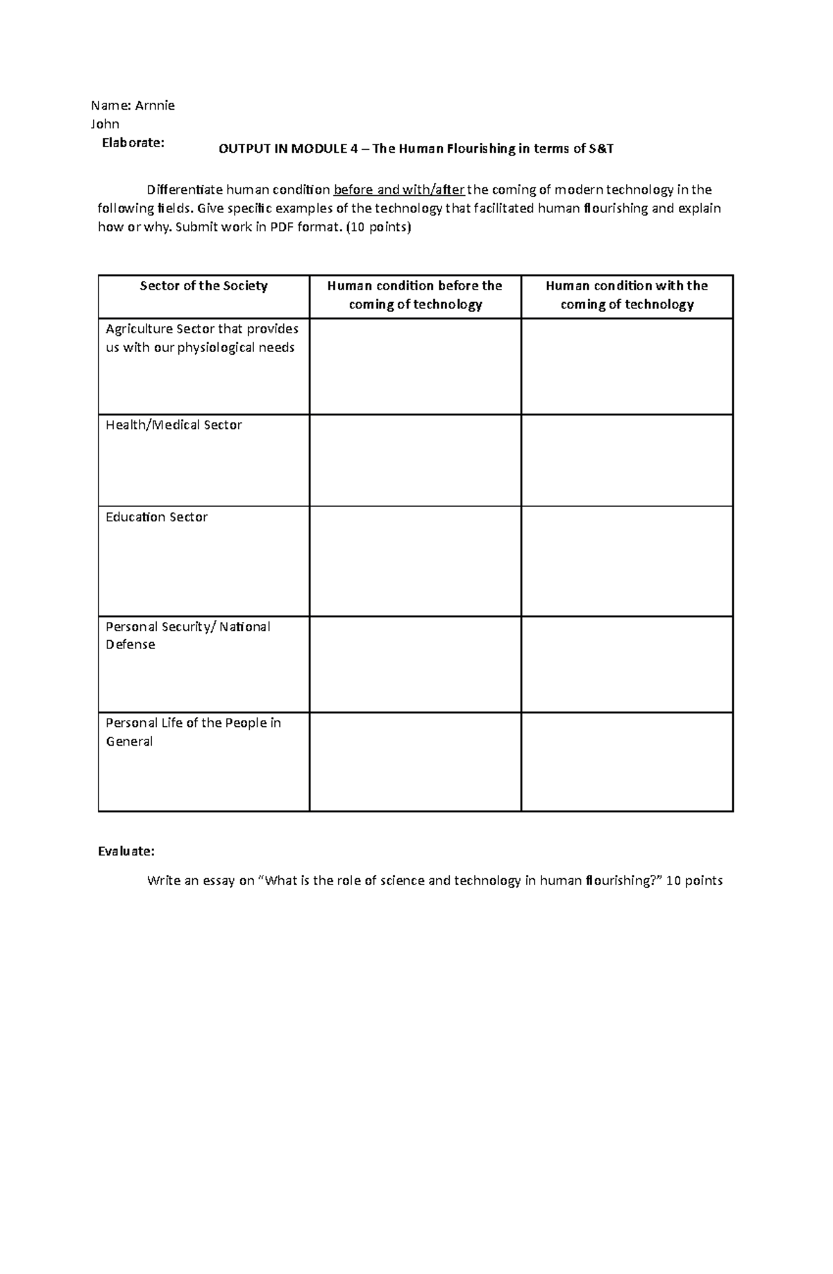 Impacts of Waste on the Environment - Name: Arnnie John Elaborate ...