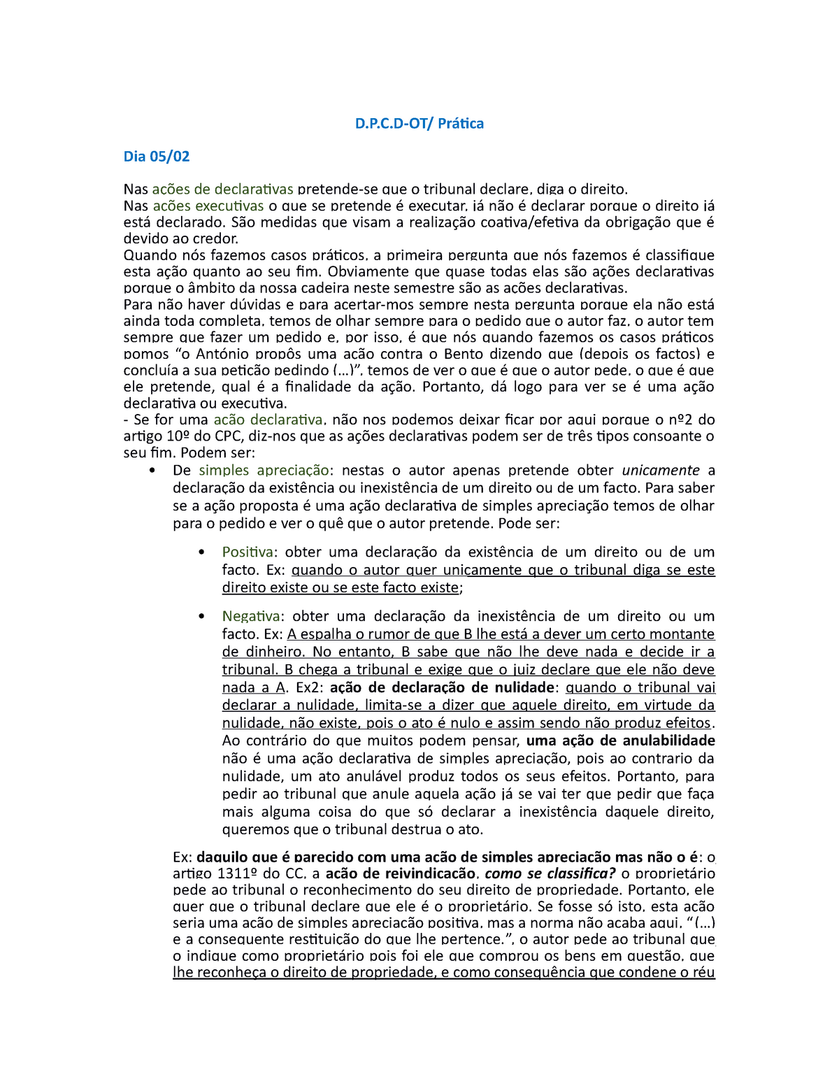 Casos práticos V - Casos práticos V 1. O que significa dizer que a revelia  operante tem efeito - Studocu