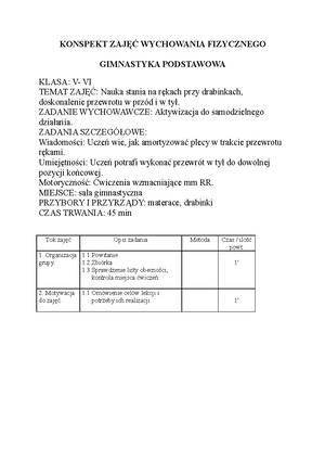 Konspekt Wf-Gry I Zabawy Rzutne - Plan Metodyczny Lekcji Wychowania ...