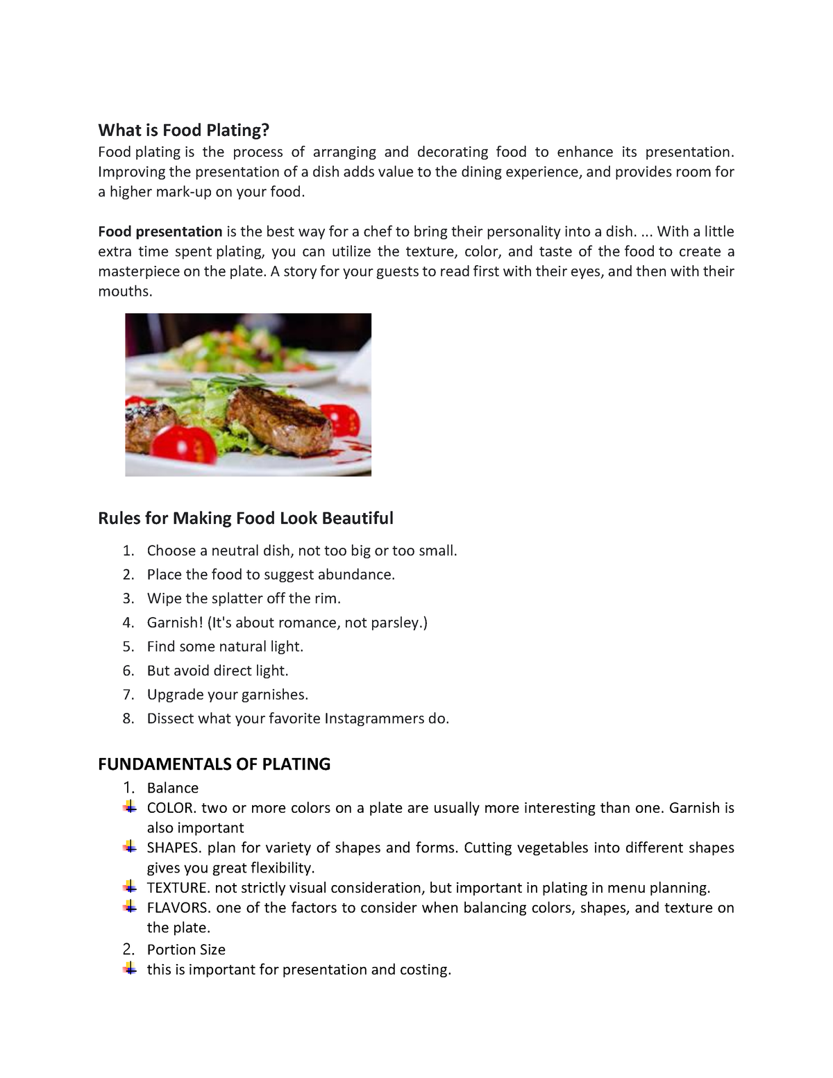 Balance in Plating - Sandra Mula - What is Food Plating? Food plating ...