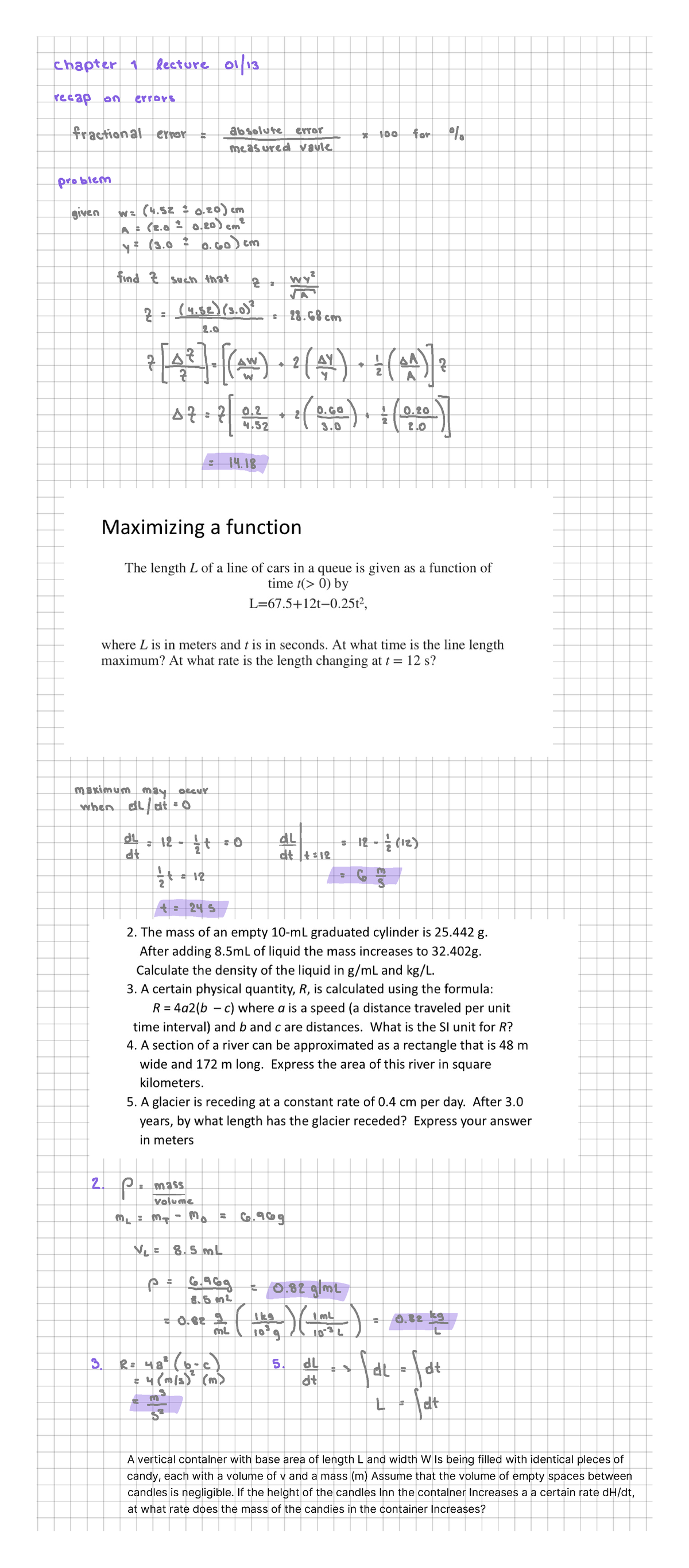 Chapter 1 lecture- errors practice problems (01-13) - C h a p t e r l e ...