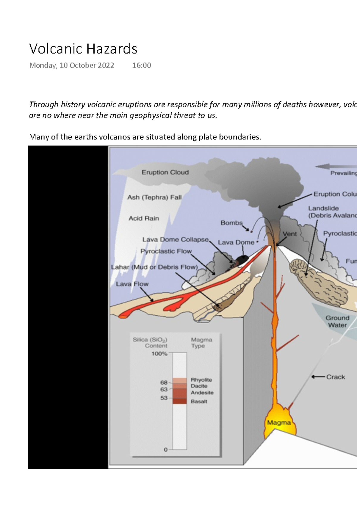 Volcanic Hazards - Richard Herd - ENV-4001A - Through history volcanic ...