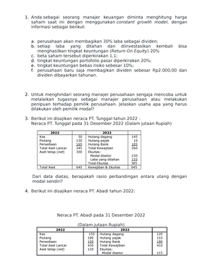 Soal EKMA4215 Tugas 1 - Manajemen - LEMBAR SOAL TUGAS TUTORIAL KE ...