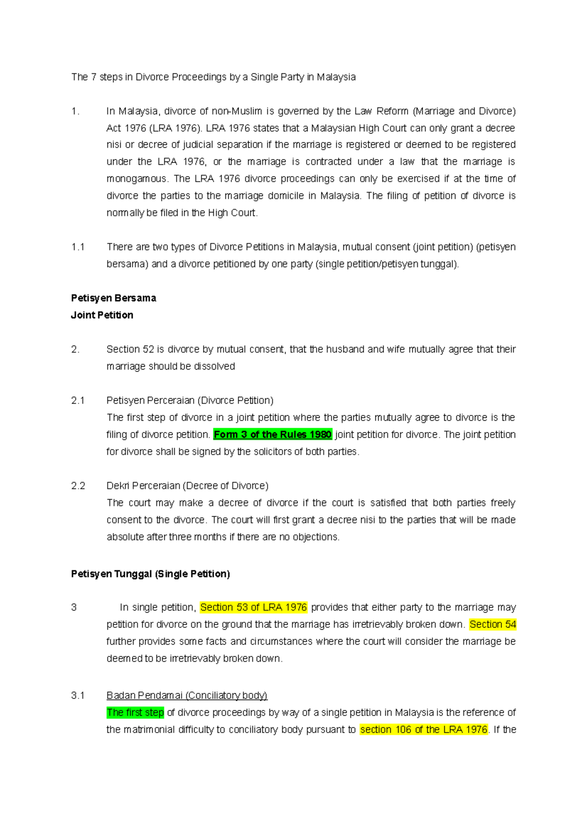 the-7-steps-in-divorce-proceedings-by-a-single-party-in-malaysia-lra