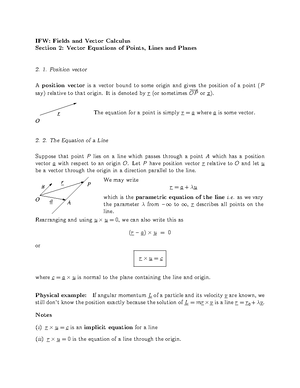 Lecture 7: Transformation of Vectors and Scalars - IFW: Fields and ...