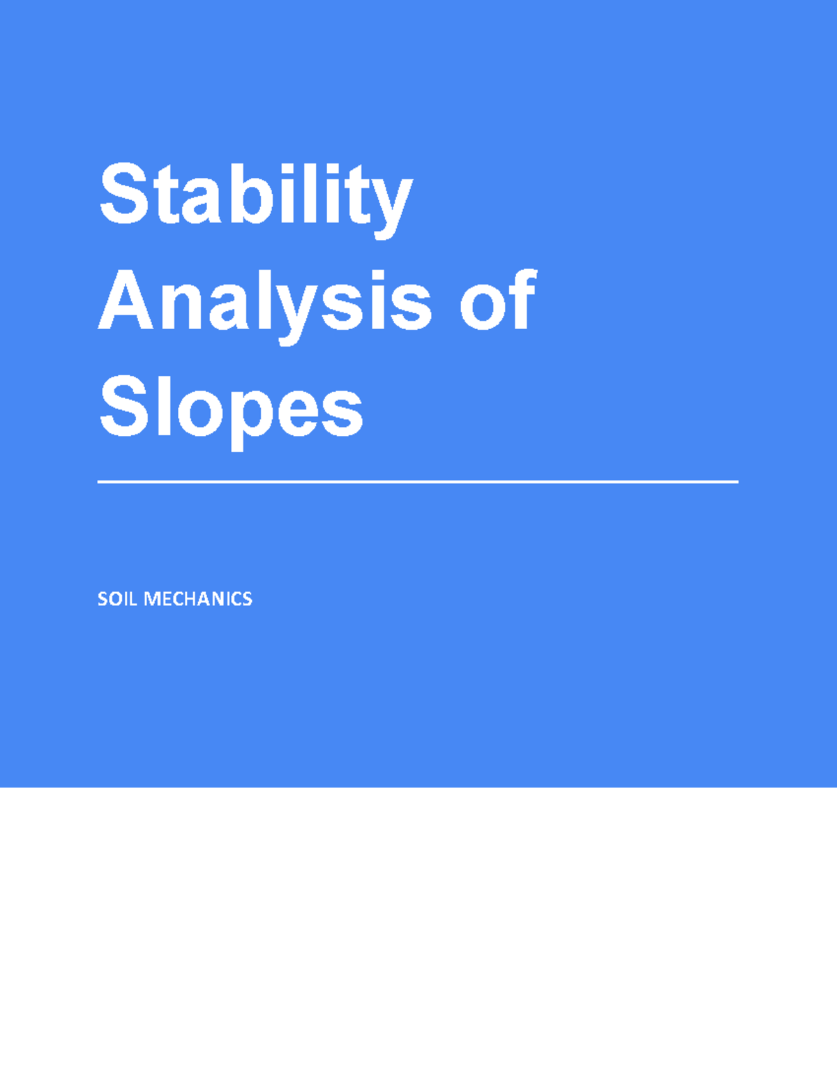 Stability Analysis of Slopes - Copyright © 2014-2020 TestBook Edu ...