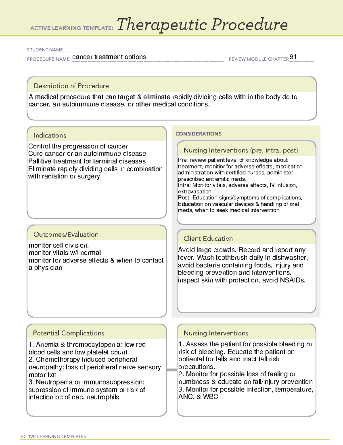 ATI Final #3 - Remediation - ACTIVE LEARNING TEMPLATES Therapeutic ...