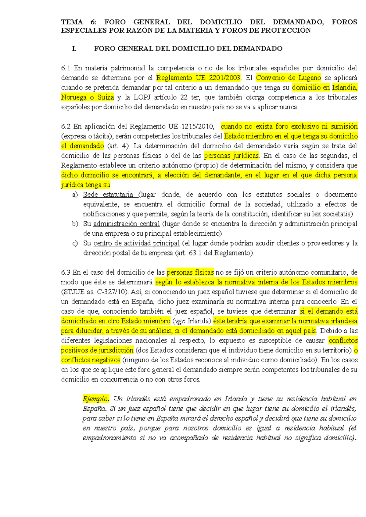 Tema 6. Foro general y foros especiales por razón de la materia copia ...