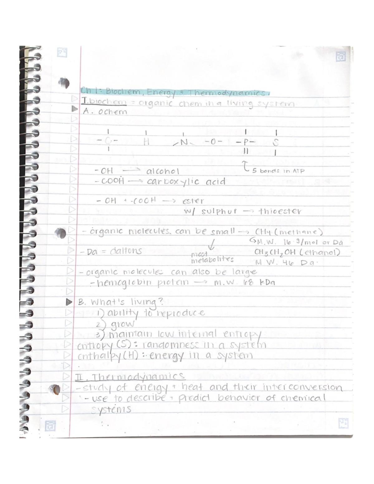 Chapter 1: Biochem, Energy And Thermodynamics - ASCI 320 - Studocu