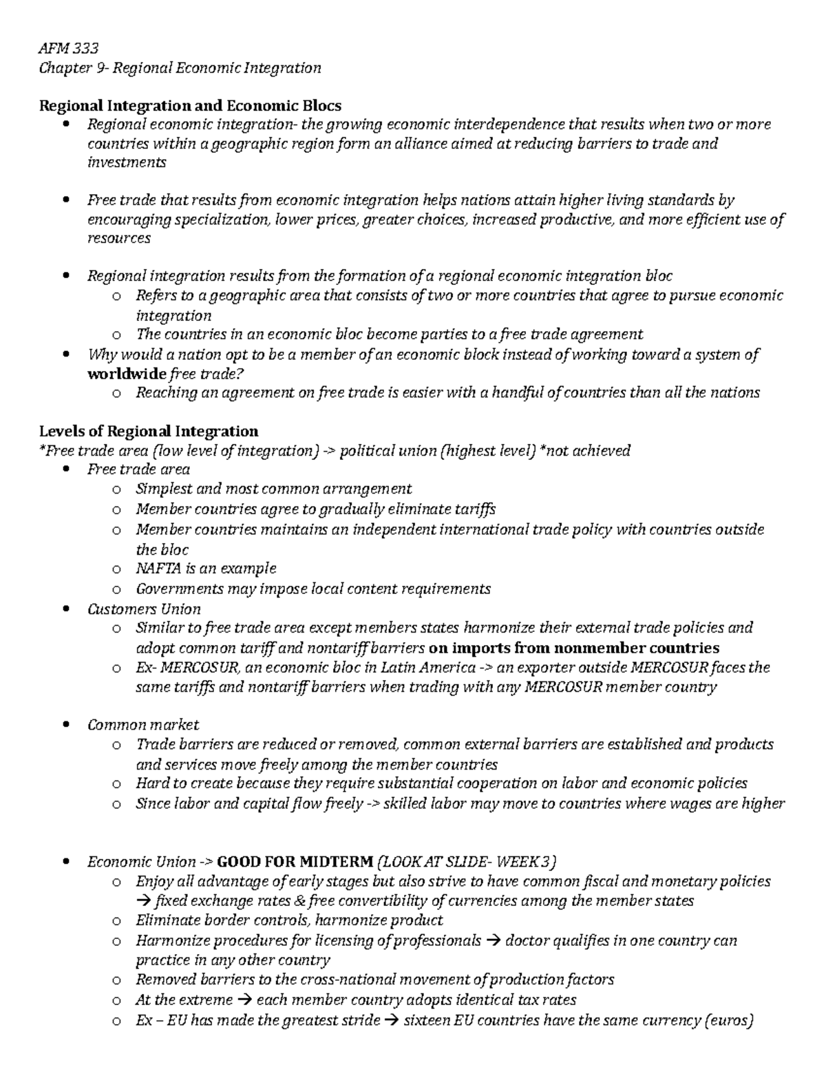 chapter-9-regional-economic-integration-studocu