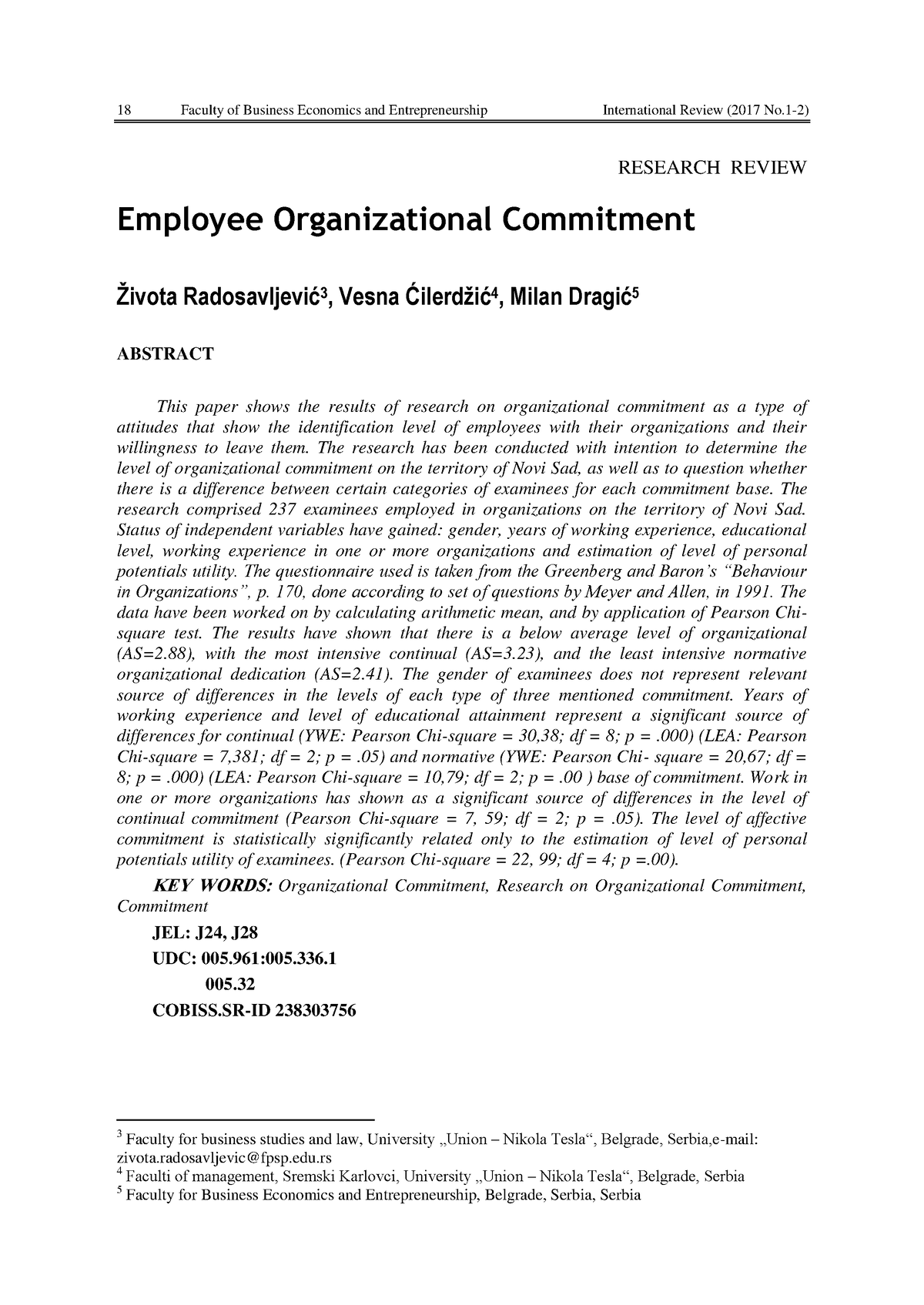 thesis on organizational commitment