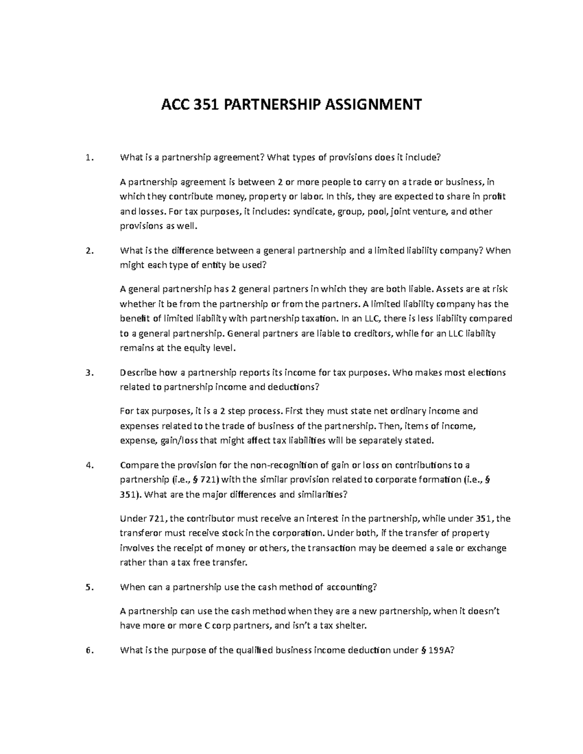 right of assignment partnership