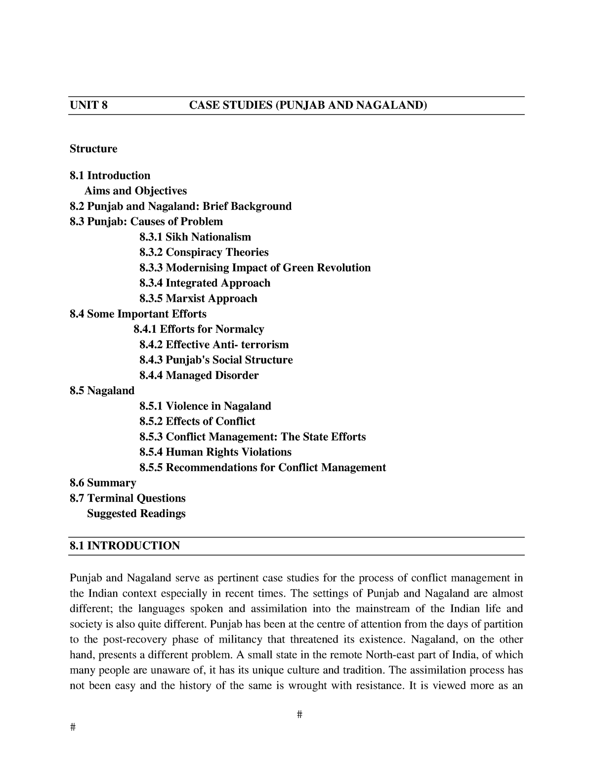 case study on conflict management in india