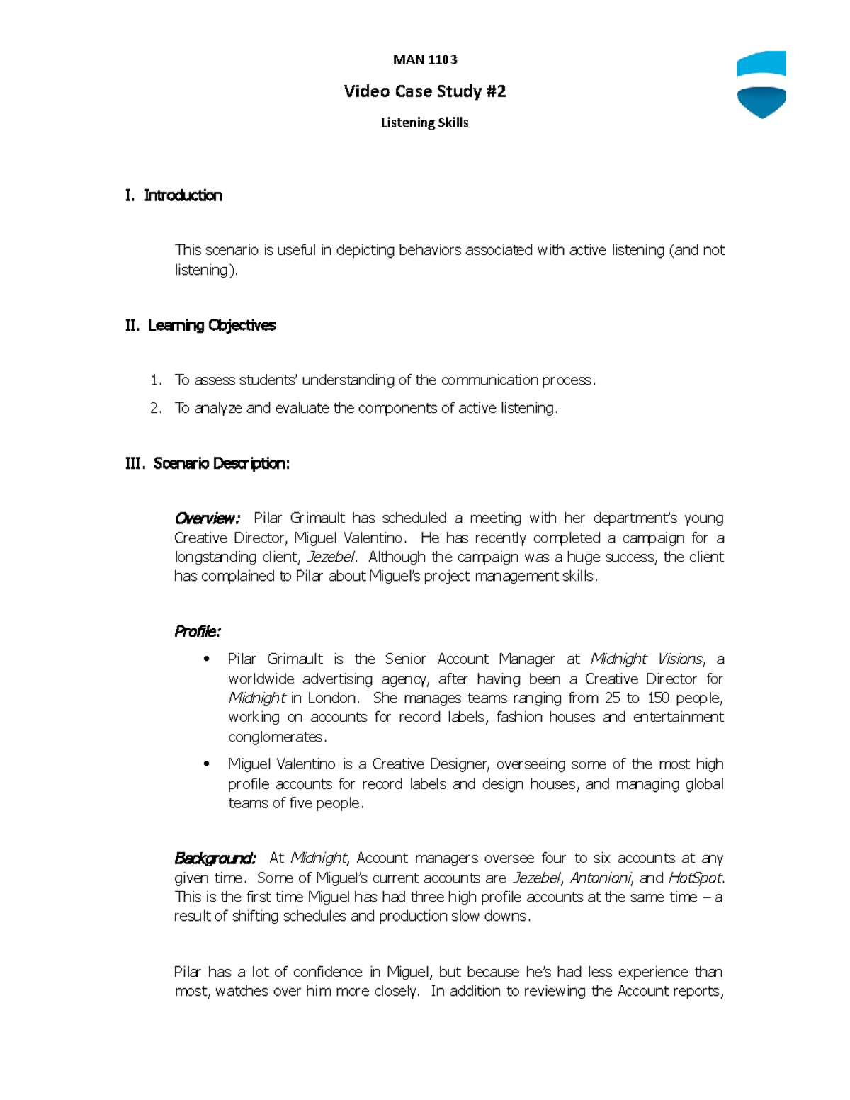 case study listening skills