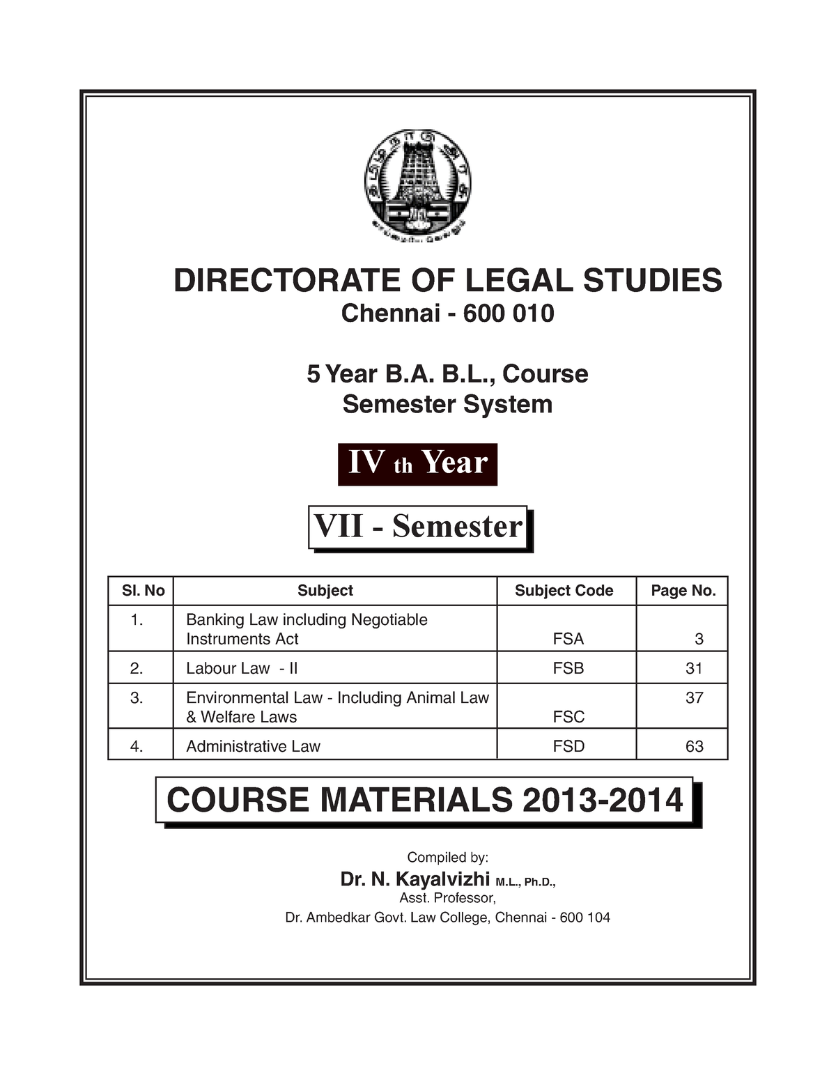 Banking Law Including Negotiable Instruments Act Bballb - DIRECTORATE ...