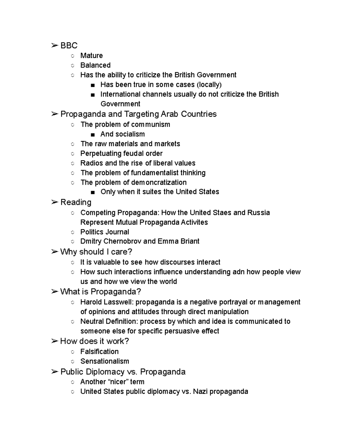 COMM 5620 Lecture Notes Week 3 - BBC Mature Balanced Has the ability to ...