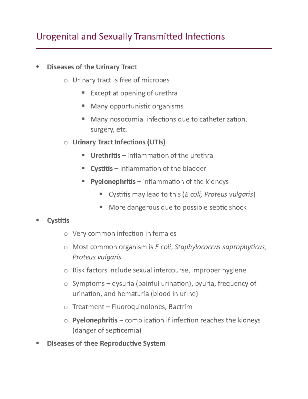 bactrim uretritis