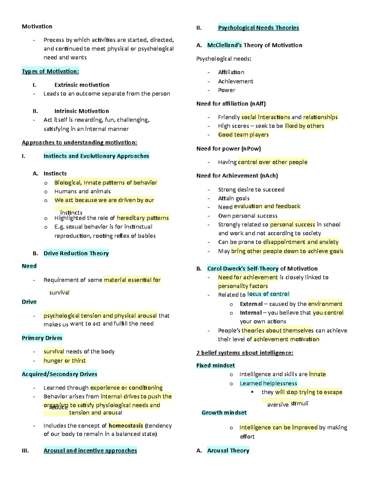 Motivation Psychology - Motivation Process by which activities are ...