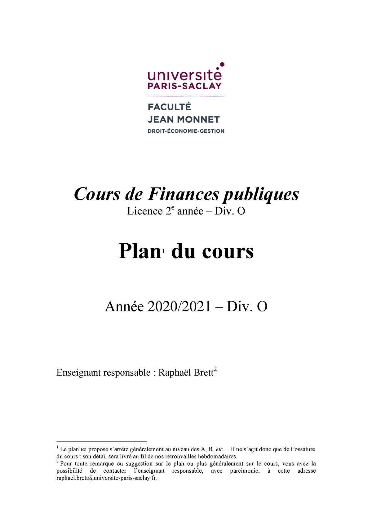 dissertation finances publiques l2