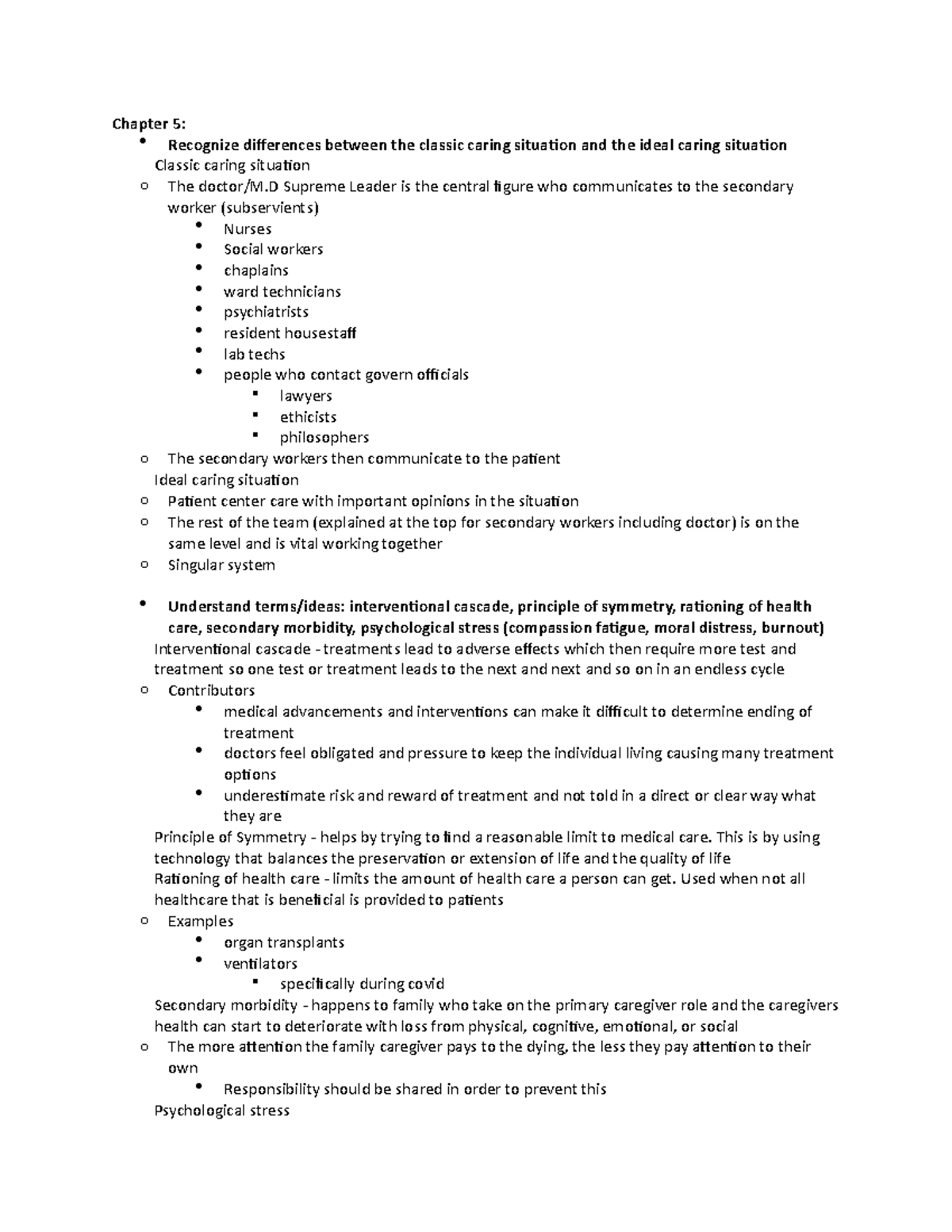 Chapter 5 Notes - Chapter 5: Recognize differences between the classic ...