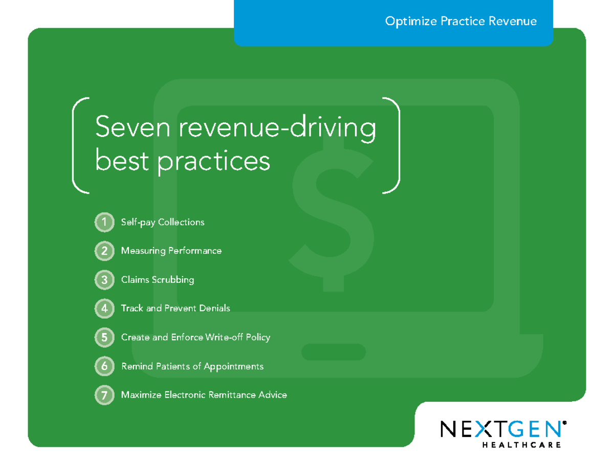 Nextgen healthcare ebook rcm seven revenue driving best practices edu34 ...