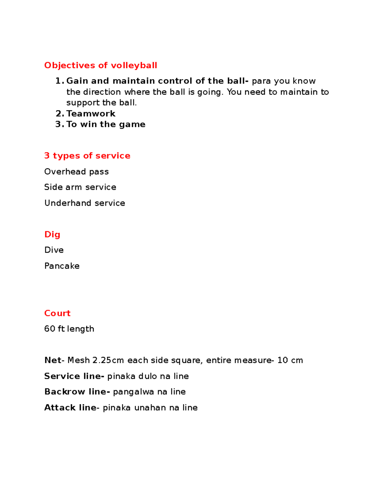 p-hahahaha-objectives-of-volleyball-gain-and-maintain-control-of
