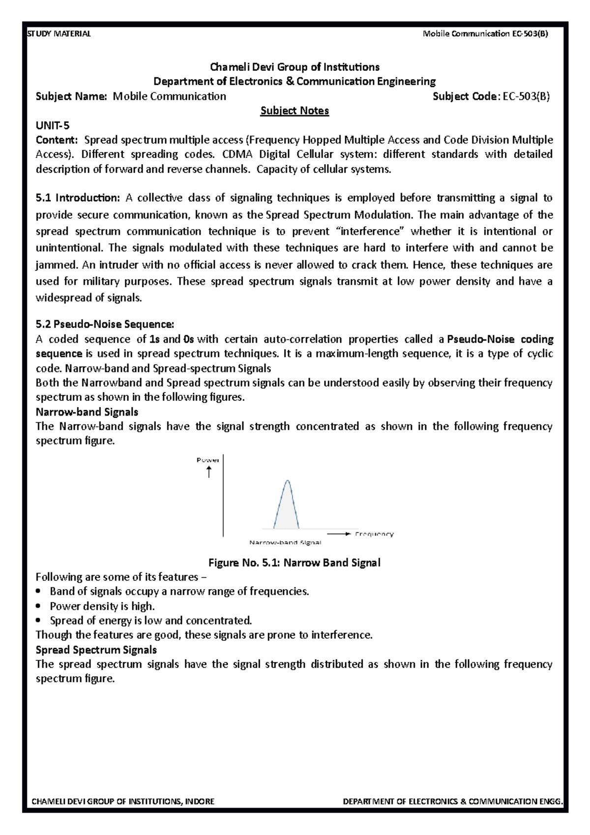 Unit V MObile Communication Notes - Chameli Devi Group of Institutions ...