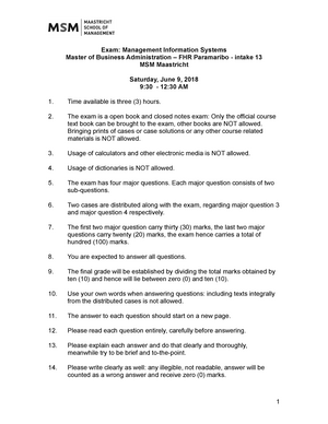 Final Exam with Answers for Basic Information Systems