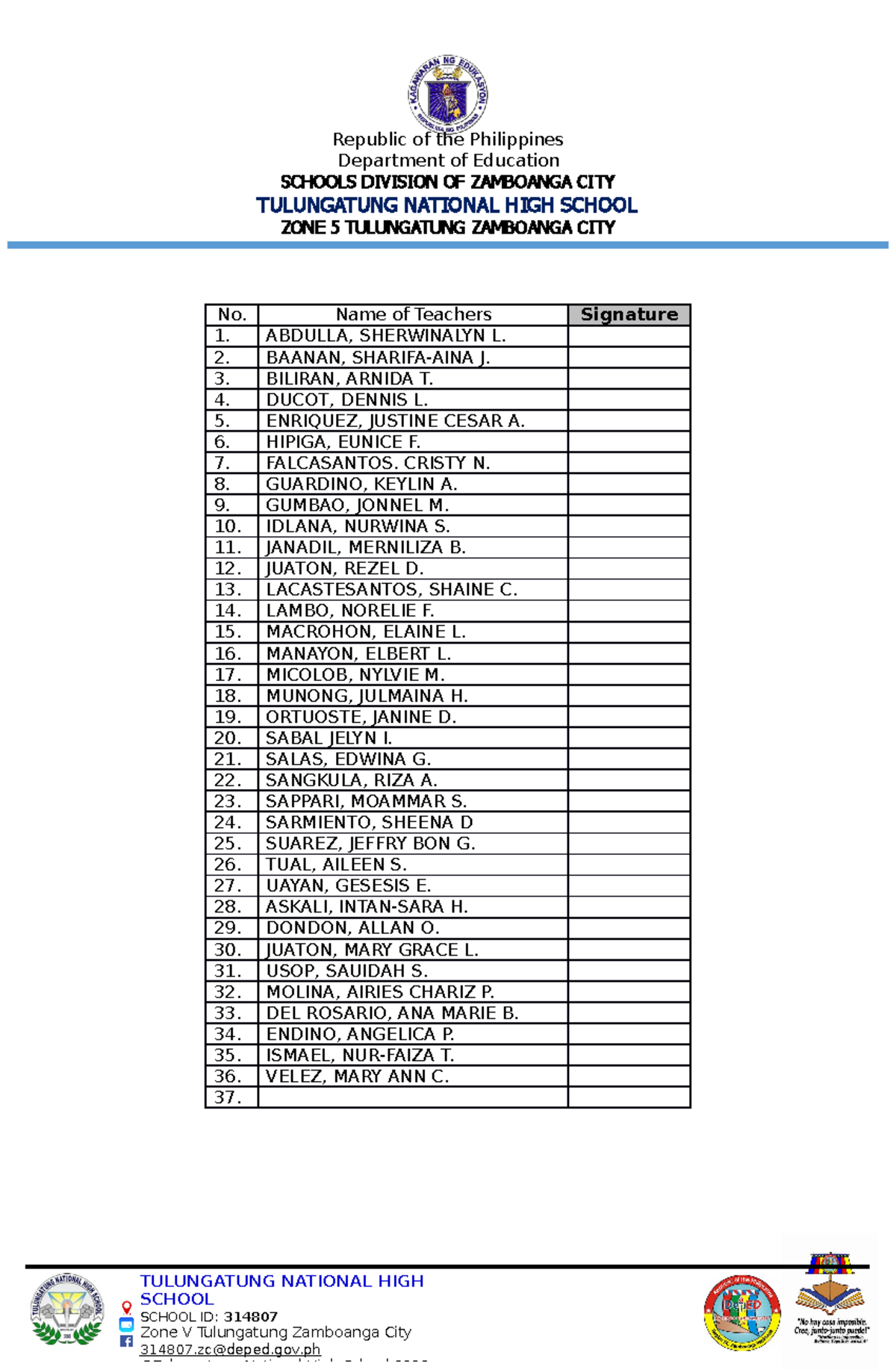 School-header-Certification Endorsement - Department of Education ...