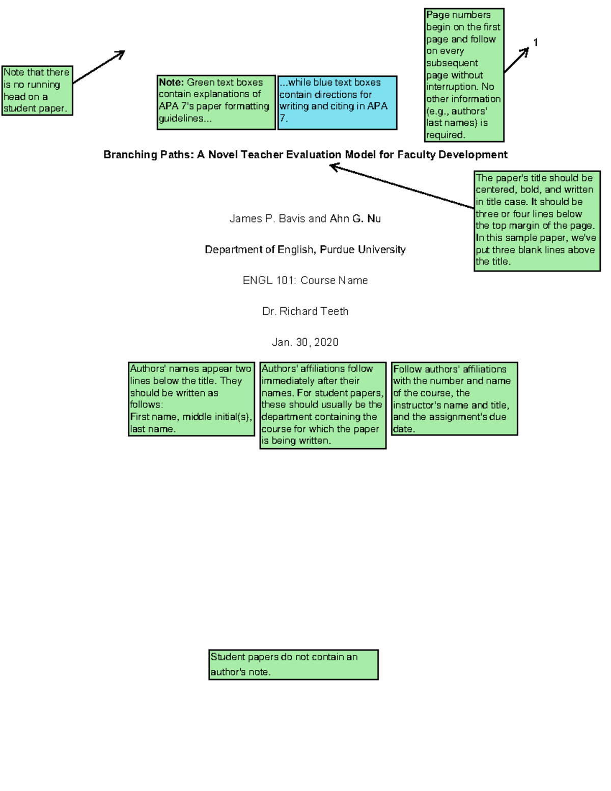 APA7Stud Paper - a sample of how to write APA format - Branching Paths ...