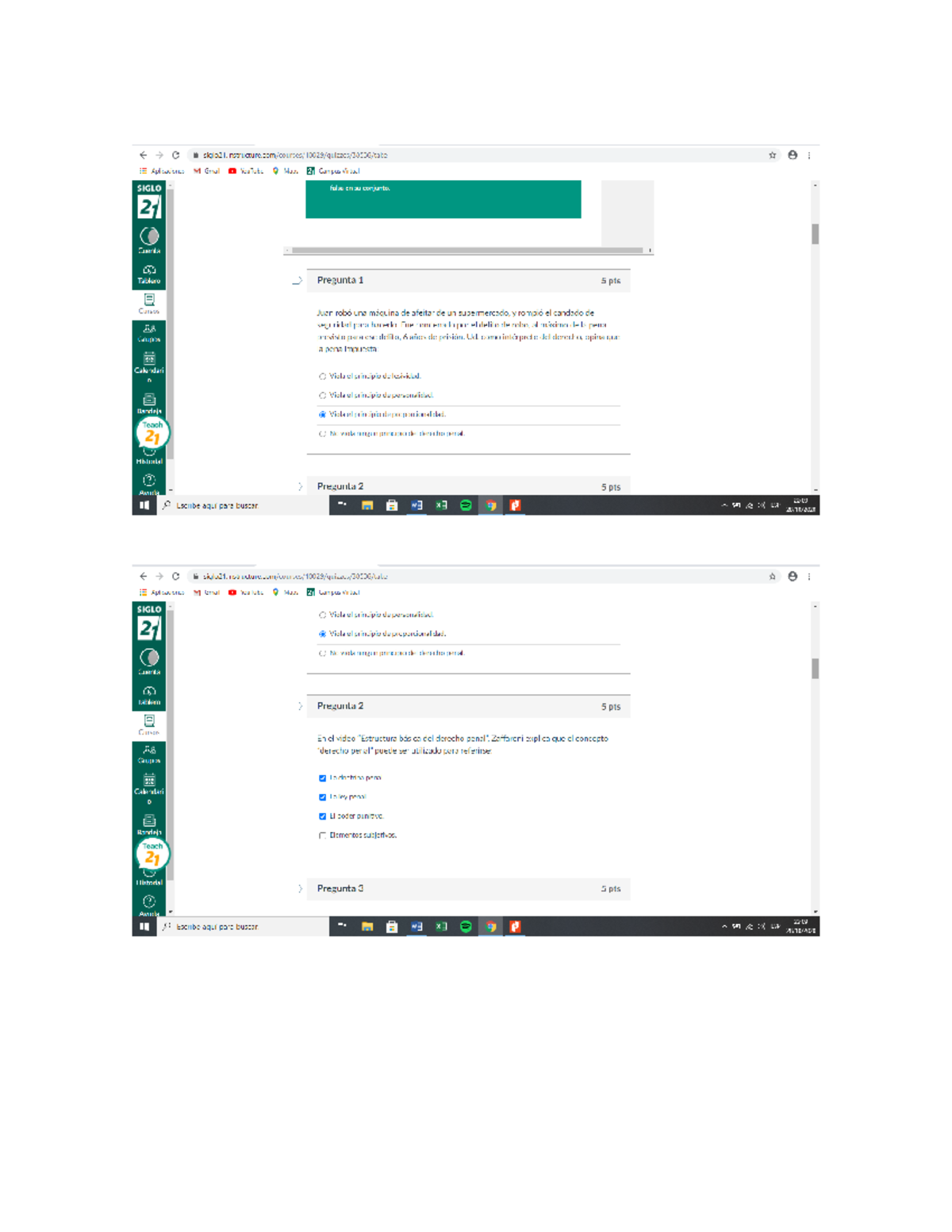 Tp 1 Derecho Penal 1 Nota 95 Siglo 21 Studocu