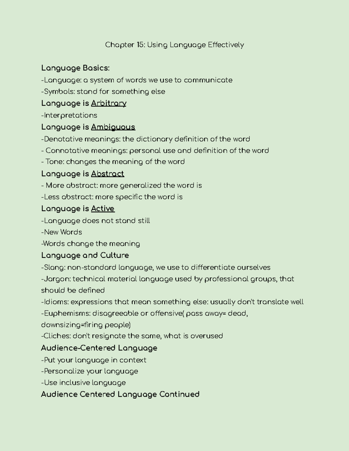 Chapter 15 Using Language Effectively Chapter 15 Using Language chapter-15-using-language-effectively-chapter-15-using-language