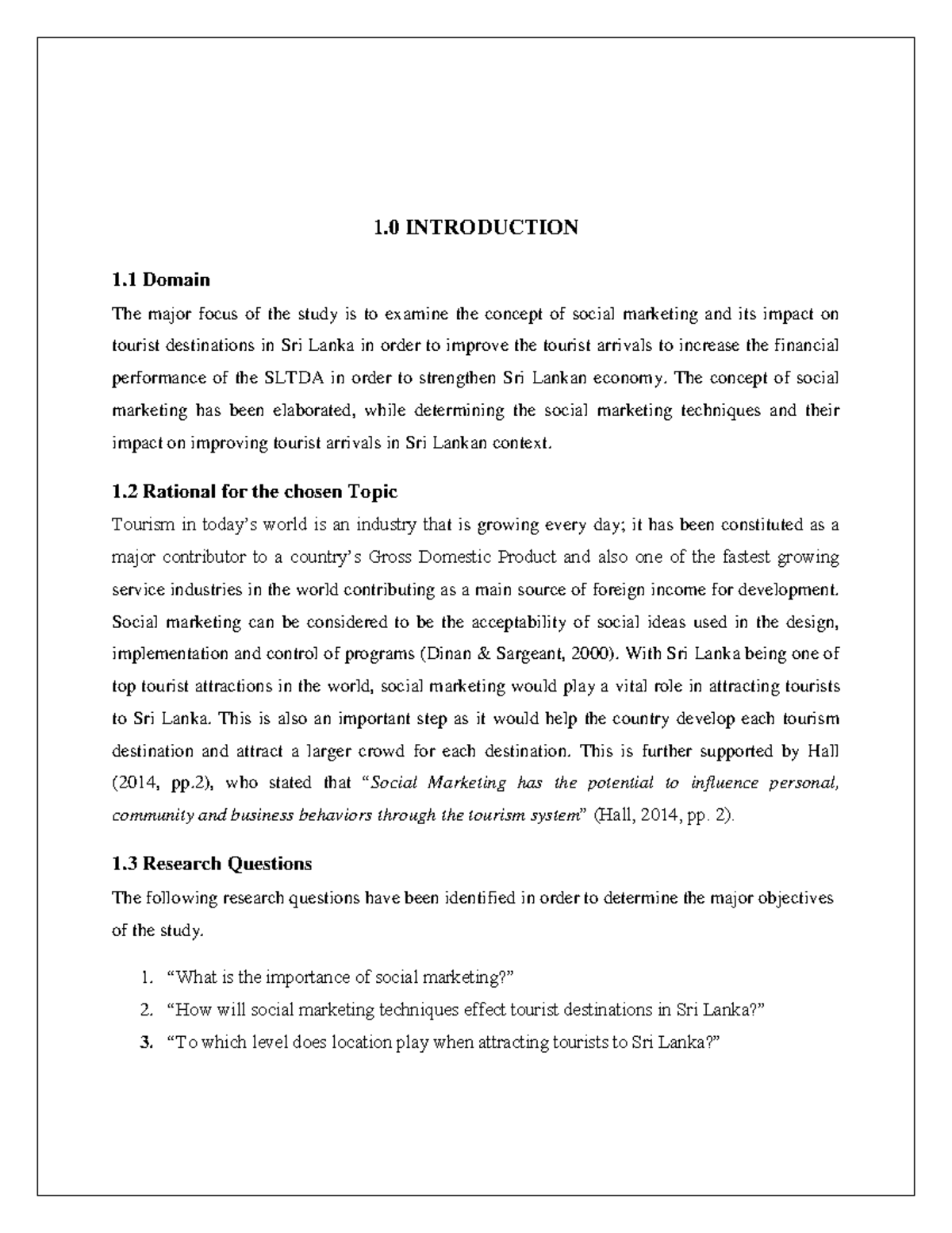 Rm Literature Review - Tutorial Work Prepared For The Given Module 