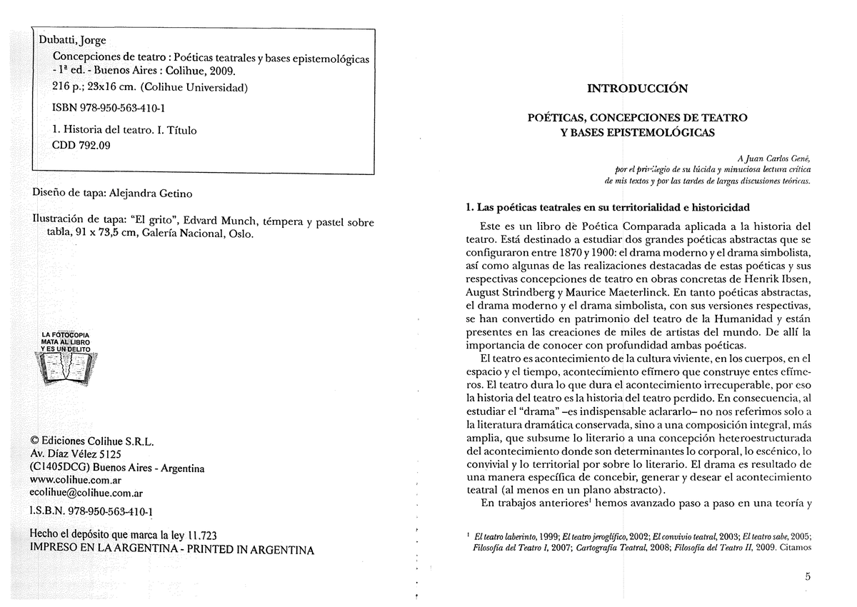 01 A. Dubatti, Jorge - Poéticas, Concepciones De Teatro Y Bases ...