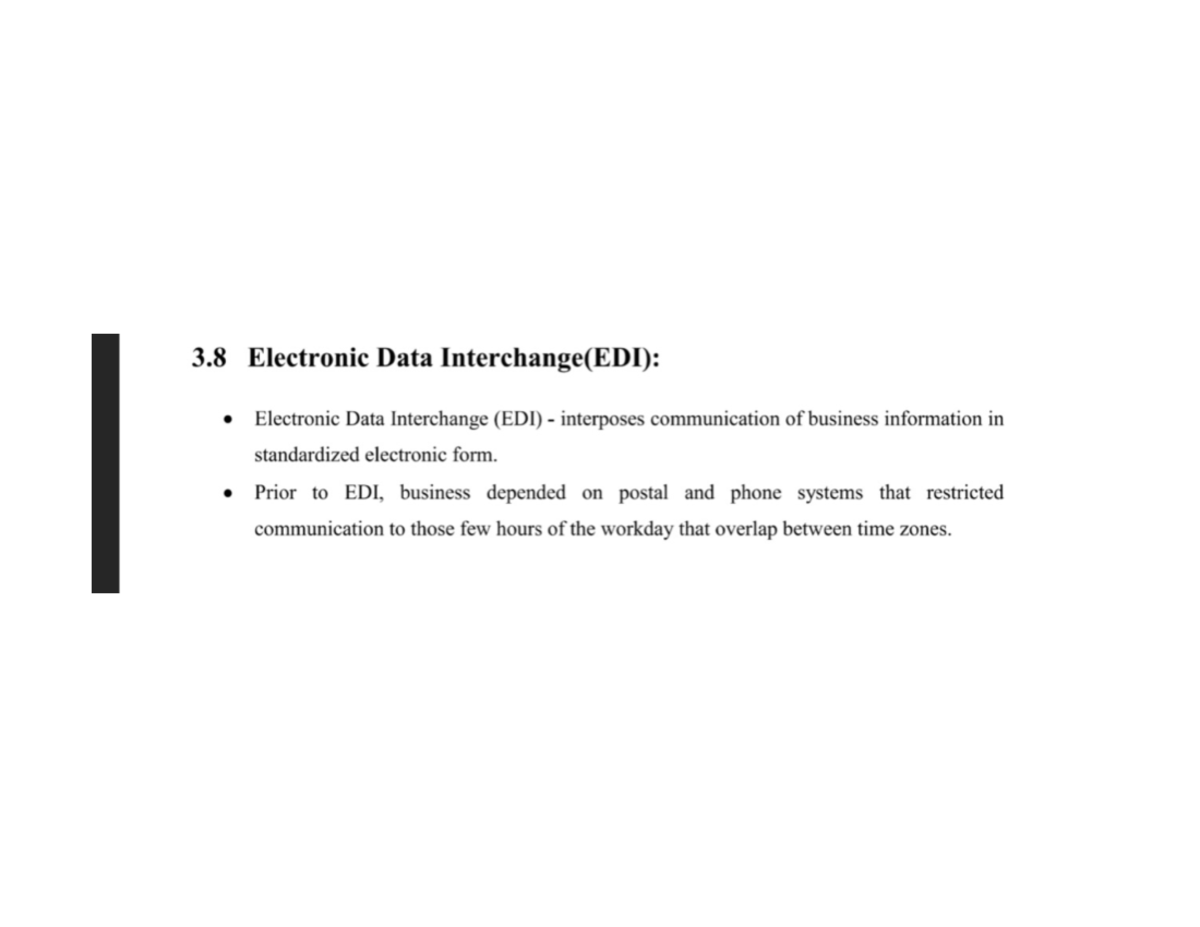 Electronic Data Interchange E Commerce Business Communication Studocu