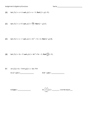 Math 0104.0314 FA22 Test 2 Review - Math 0104 Test Review Simplify. 1 ...