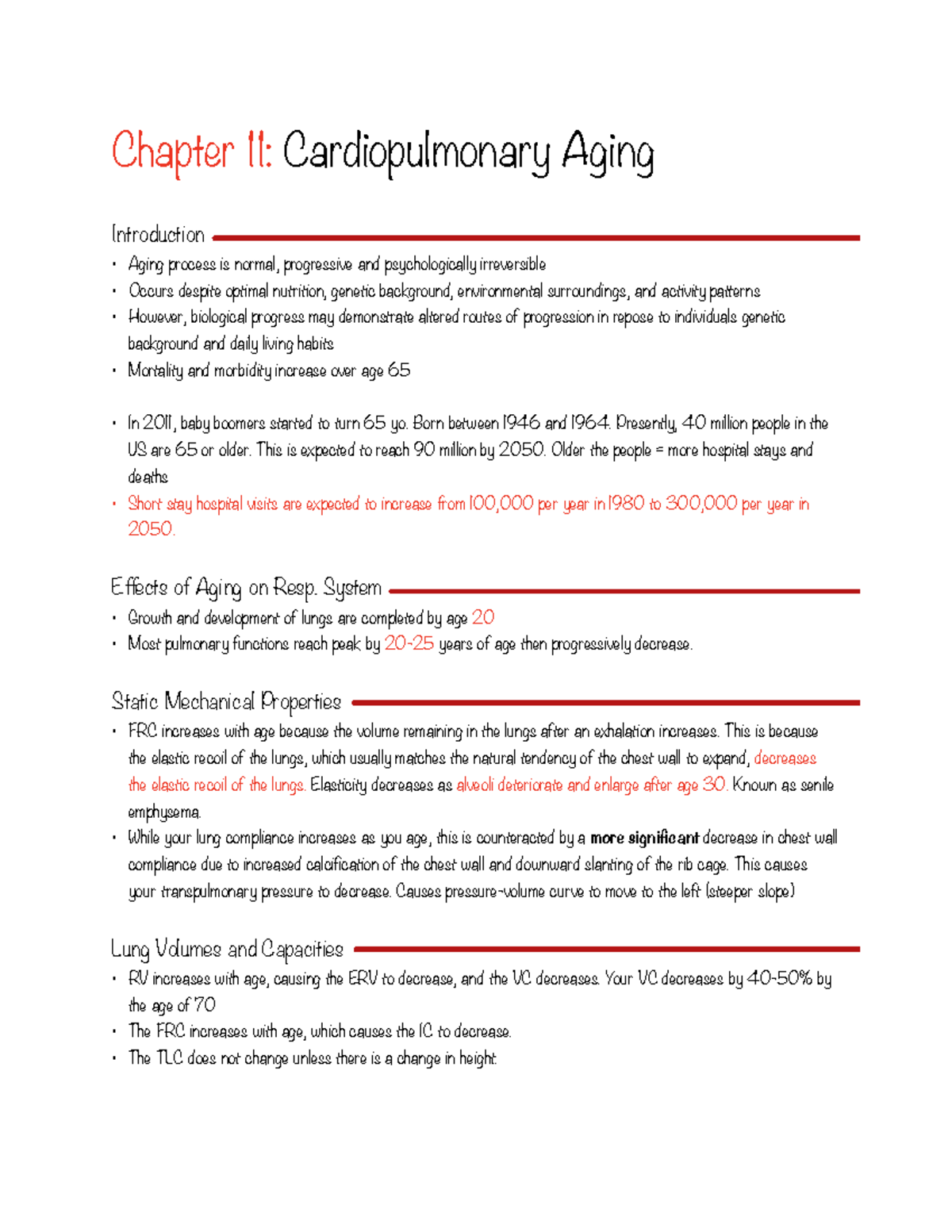 Chapter 11: Cardiopulmonary Aging - Chapter 11: Cardiopulmonary Aging ...