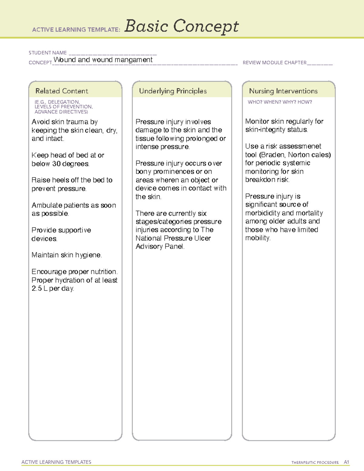 wound-management-template-for-review-active-learning-templates