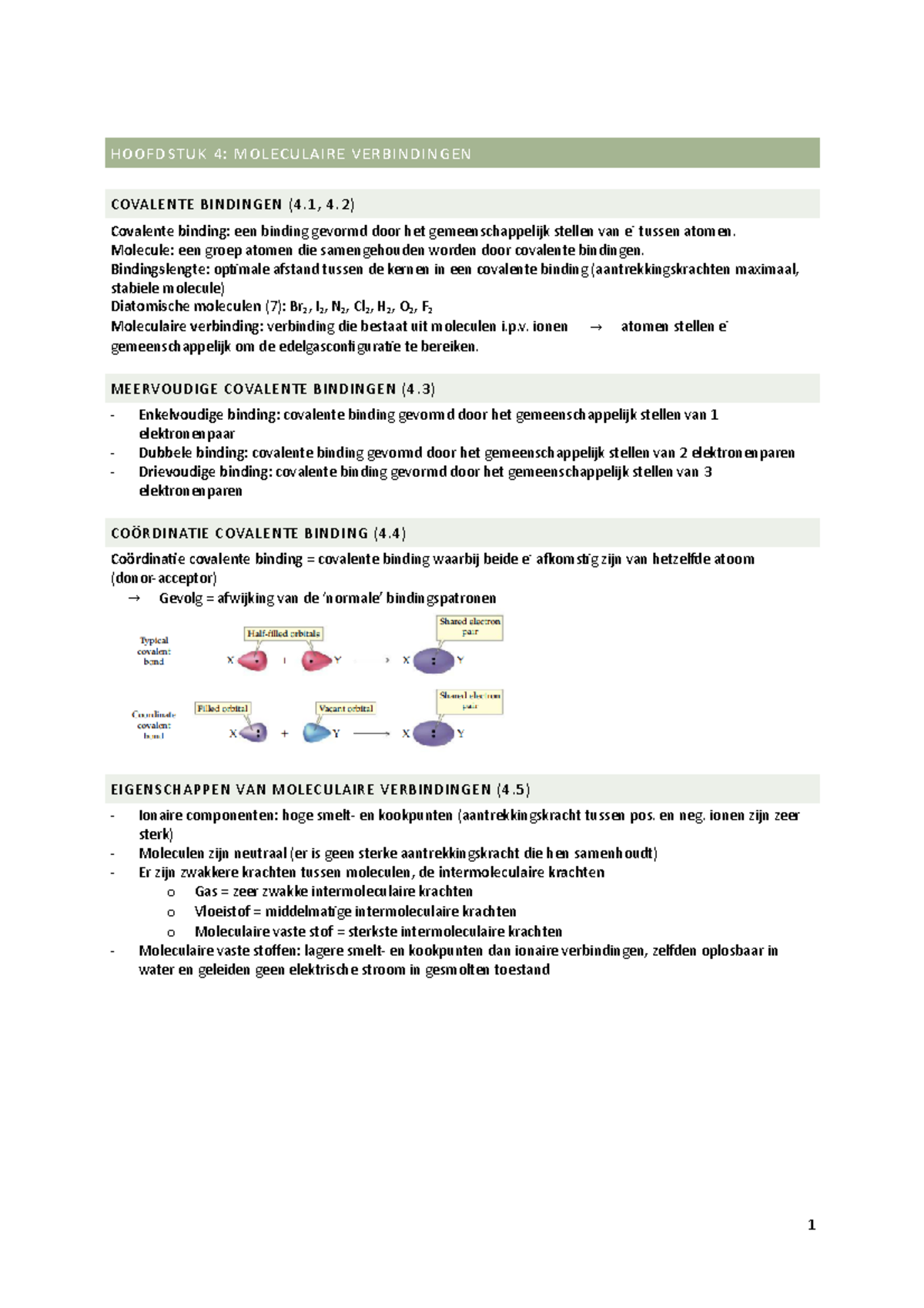Samenvatting hoofdstuk 4 basisbegrippen chemie - HOOFDSTUK 4 ...