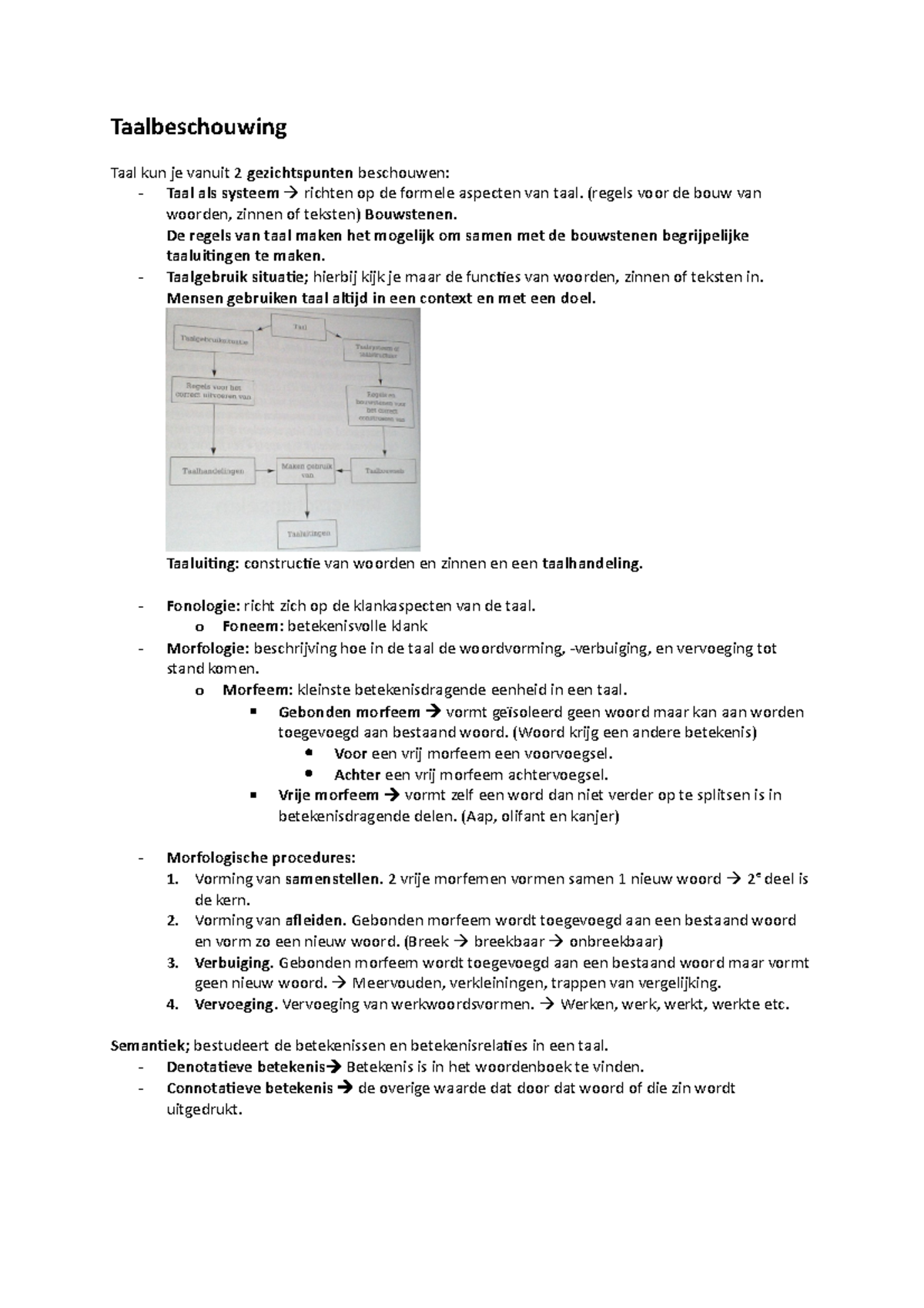 Taalbeschouwing Samenvatting - Taalbeschouwing Taal Kun Je Vanuit 2 ...