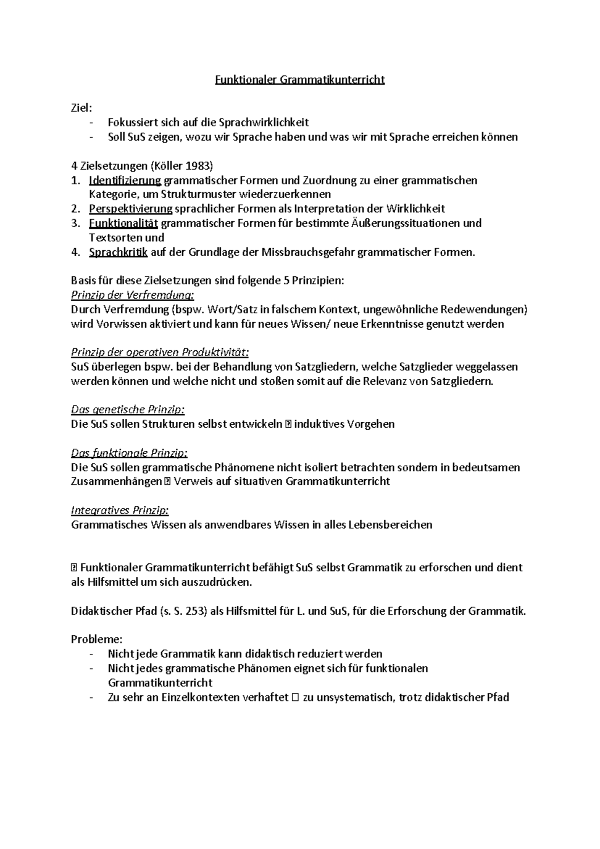 Funktionaler Grammatikunterricht - Funktionaler Grammatikunterricht ...