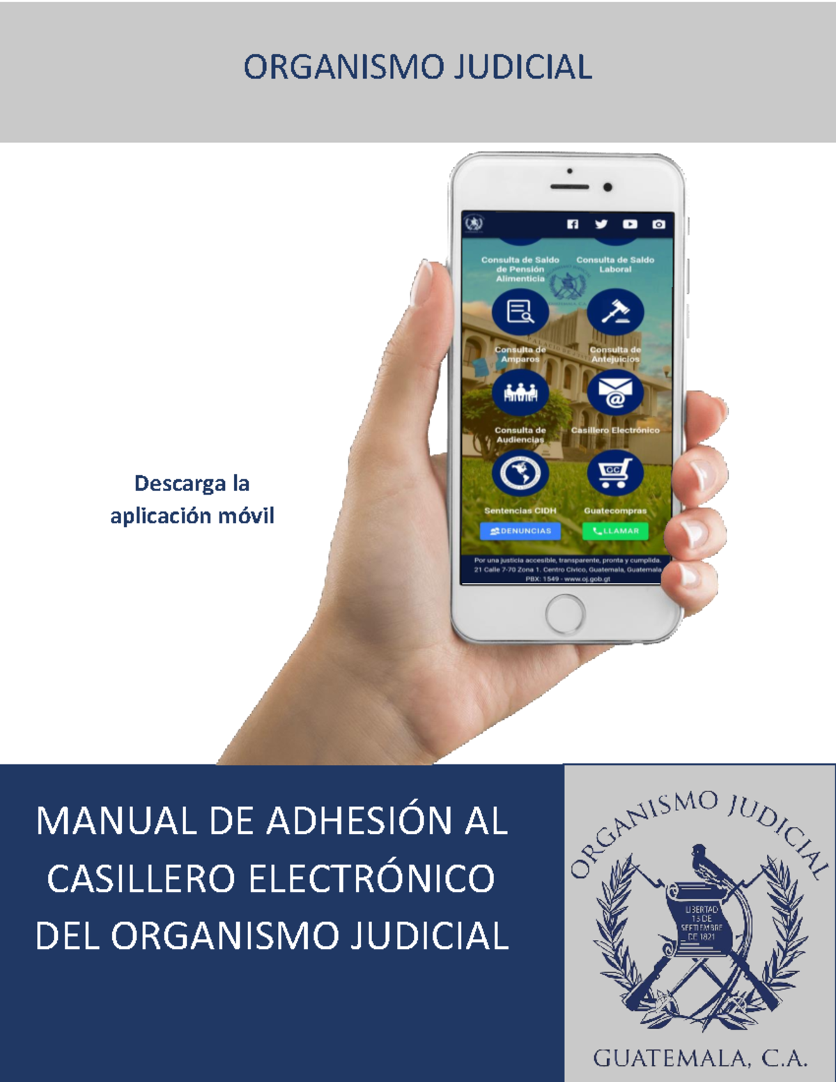 Manualadhesion manual de adhesion al casillero electronico ORGANISMO JUDICIAL Descarga la