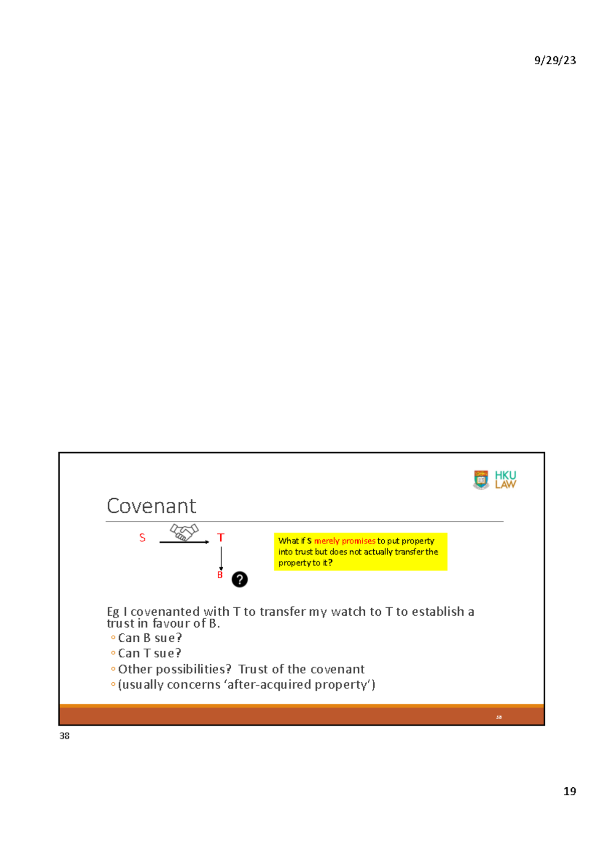 Topic 2 slides______ Exceptions ineffective transfers taking effect
