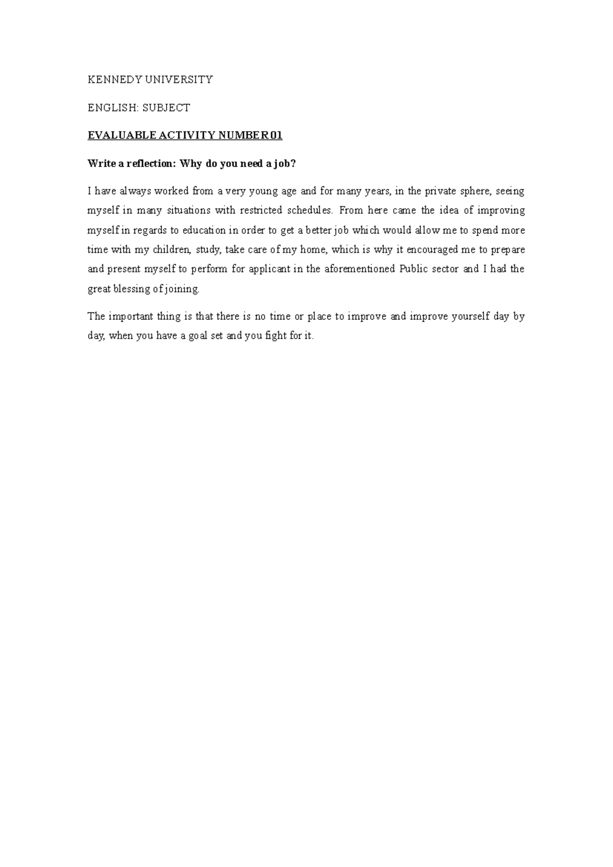 actividad evaluable n 1, ingles tecnico - INGLES TECNICO - Universidad ...