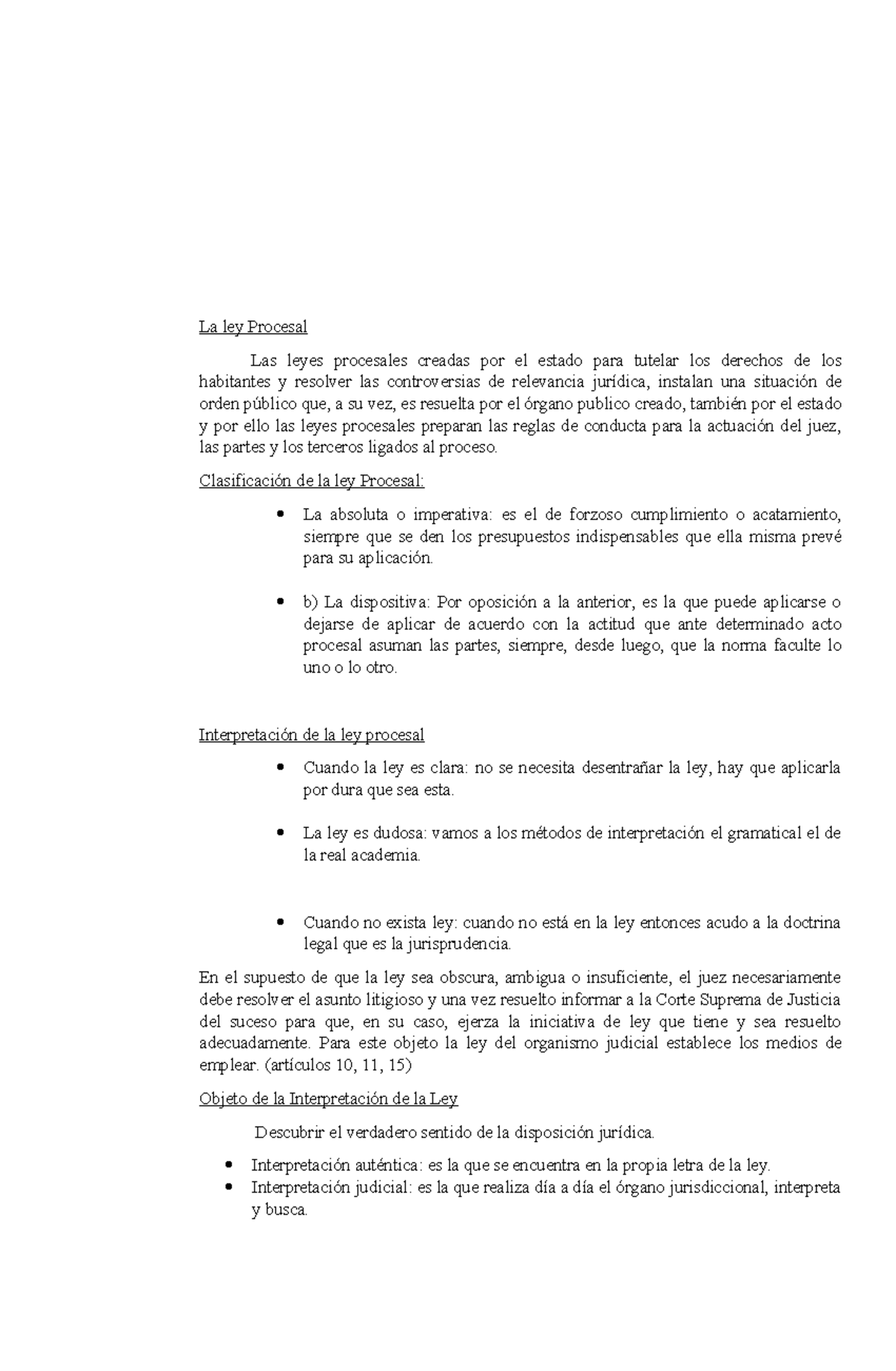 La Ley Procesal Analisis De La Ley La Ley Procesal Las Leyes Procesales Creadas Por El 7152