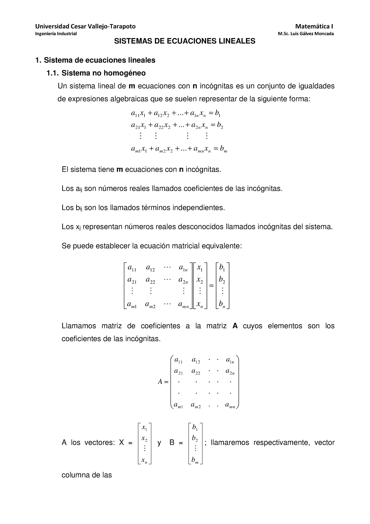 Sesion 4. SEL - Espero Que Los Ayude - SISTEMAS DE ECUACIONES LINEALES ...