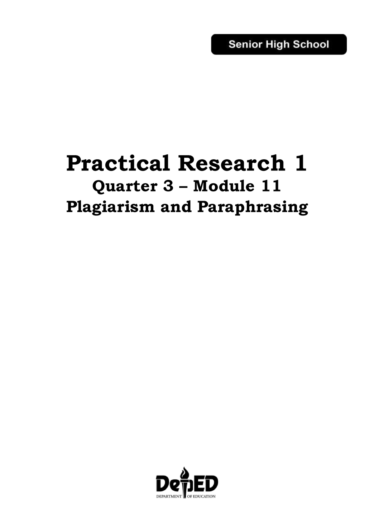 practical research 1 quarter 3 module 13 literature review